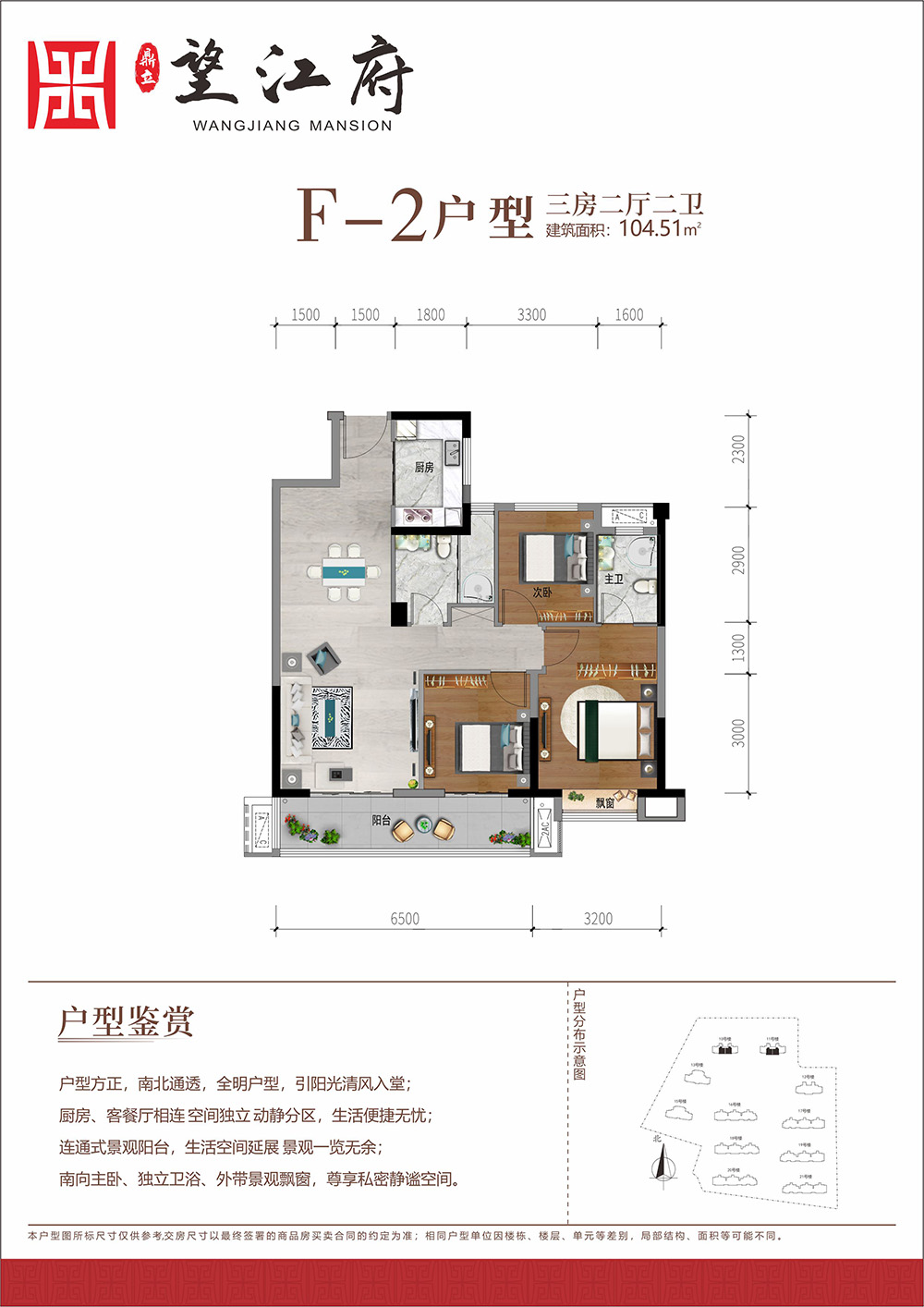鼎立·望江府F2户型
