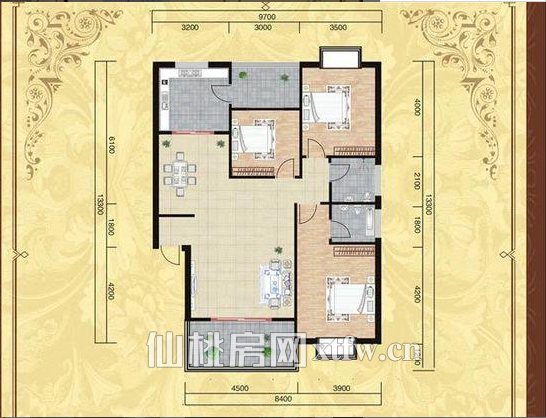 江汉名居.精装三房.保养好.楼层好