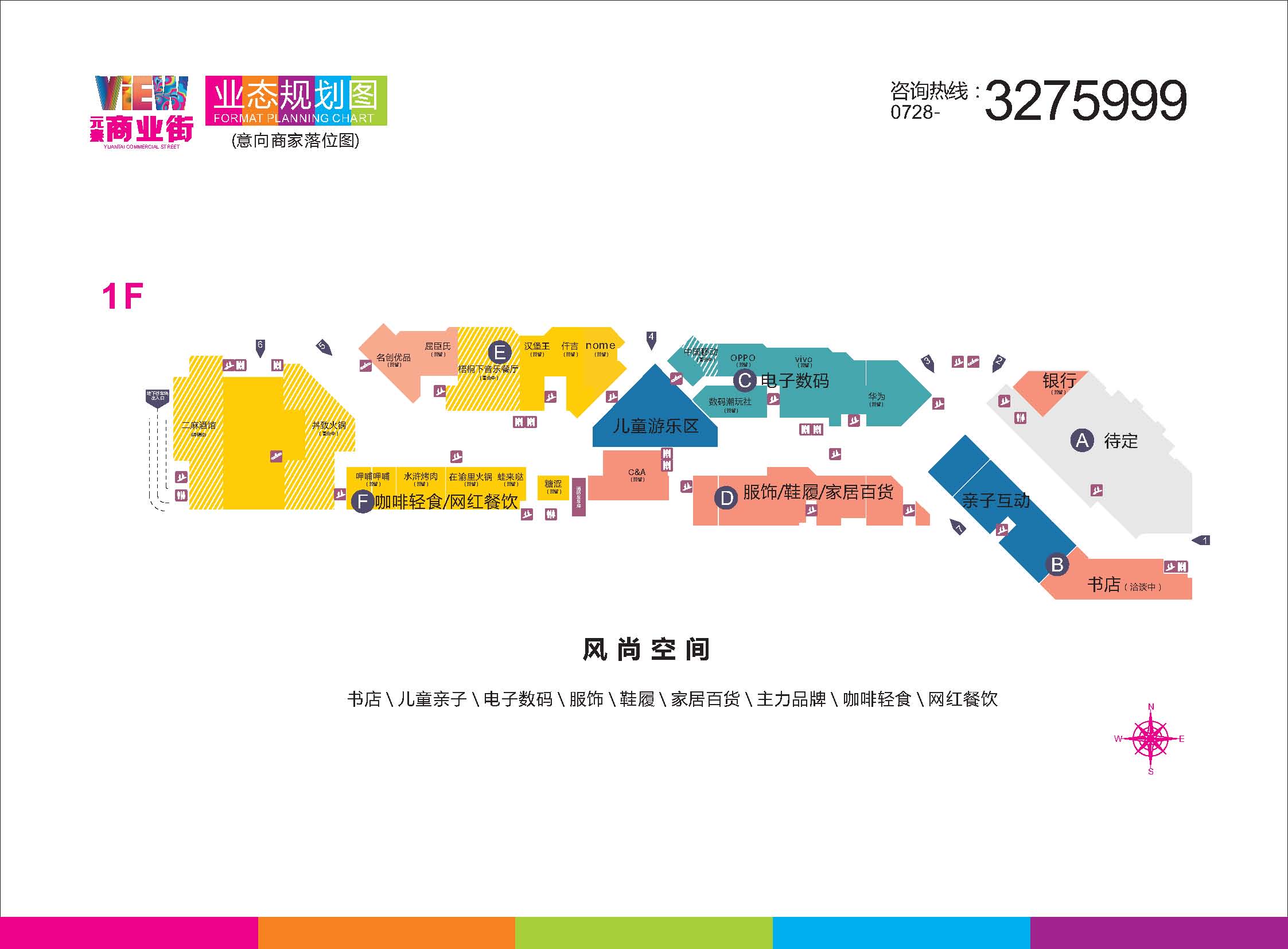 元泰商业街1F业态