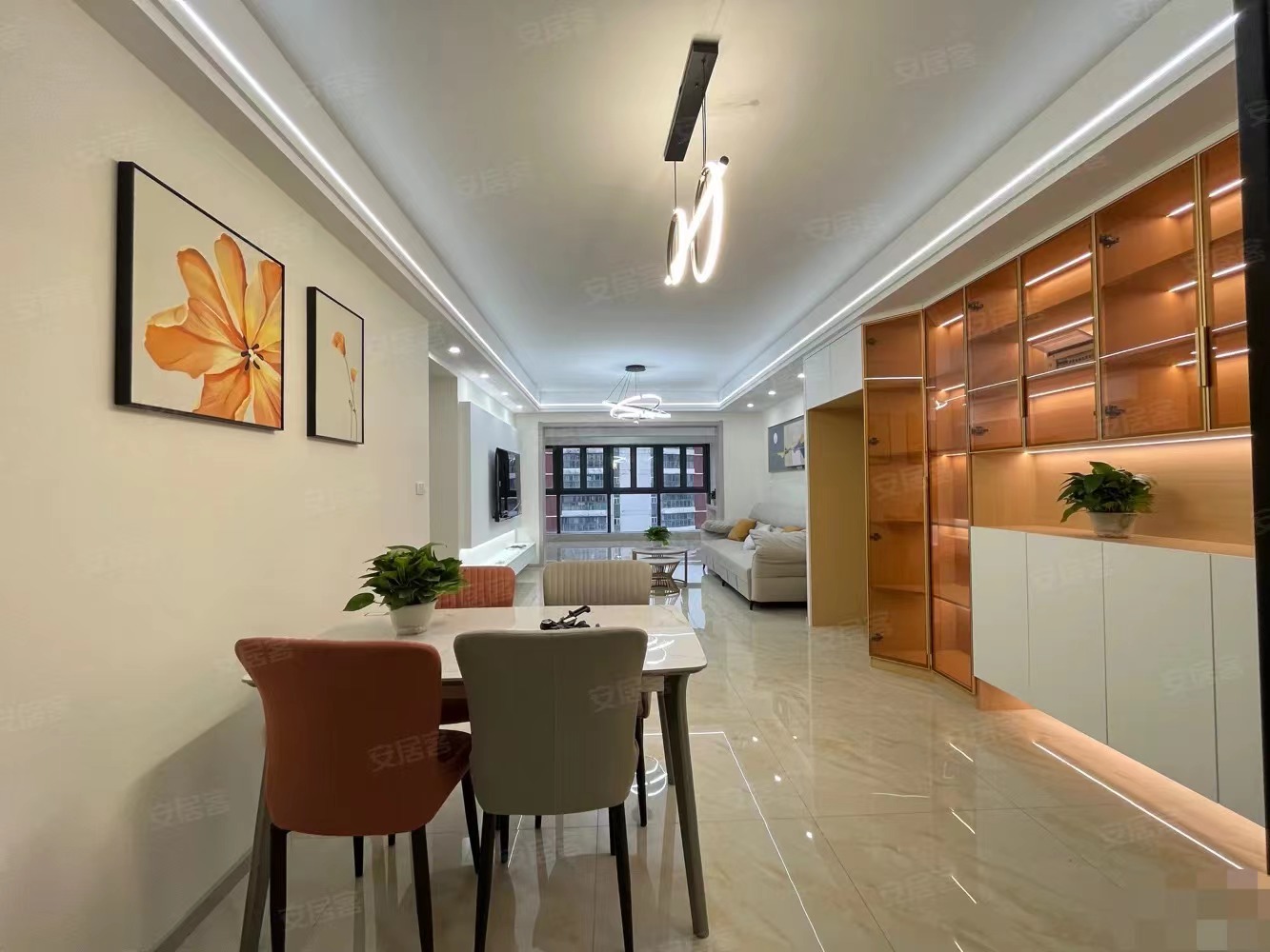 城南福星城，证满二，一天未住，全新精装，随十看房