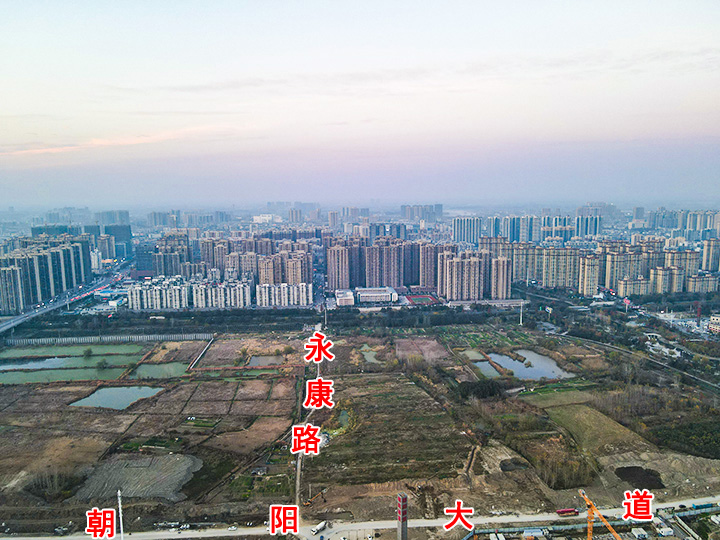 【朝阳丽景】道路施工进度加快，小户型预约登记中！