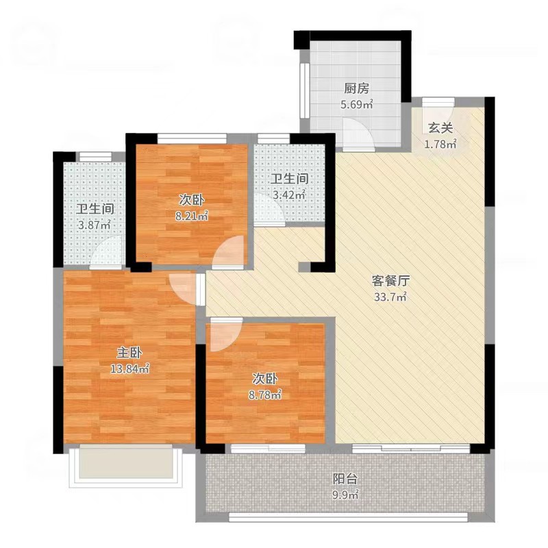 颐和公馆.精装三房两卫.房子九点九成新.证件满二.看房方便