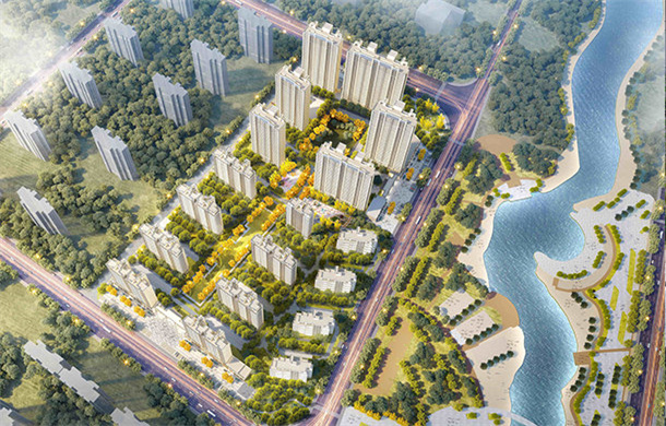 公园湖畔 蓝天花园|在树里面去种建筑