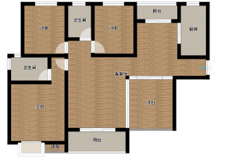 宏运名居仙下河旁精装三房中间楼层户型方正房东诚意出售