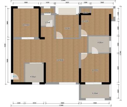 鸿昇现代城精装三房毛坯价格出售