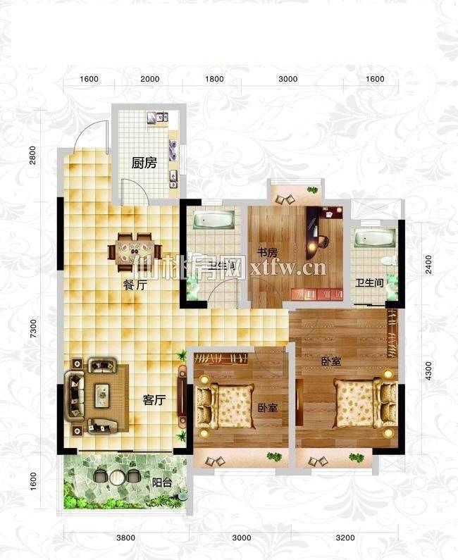 沔阳公馆毛坯三房出行方便楼层可以