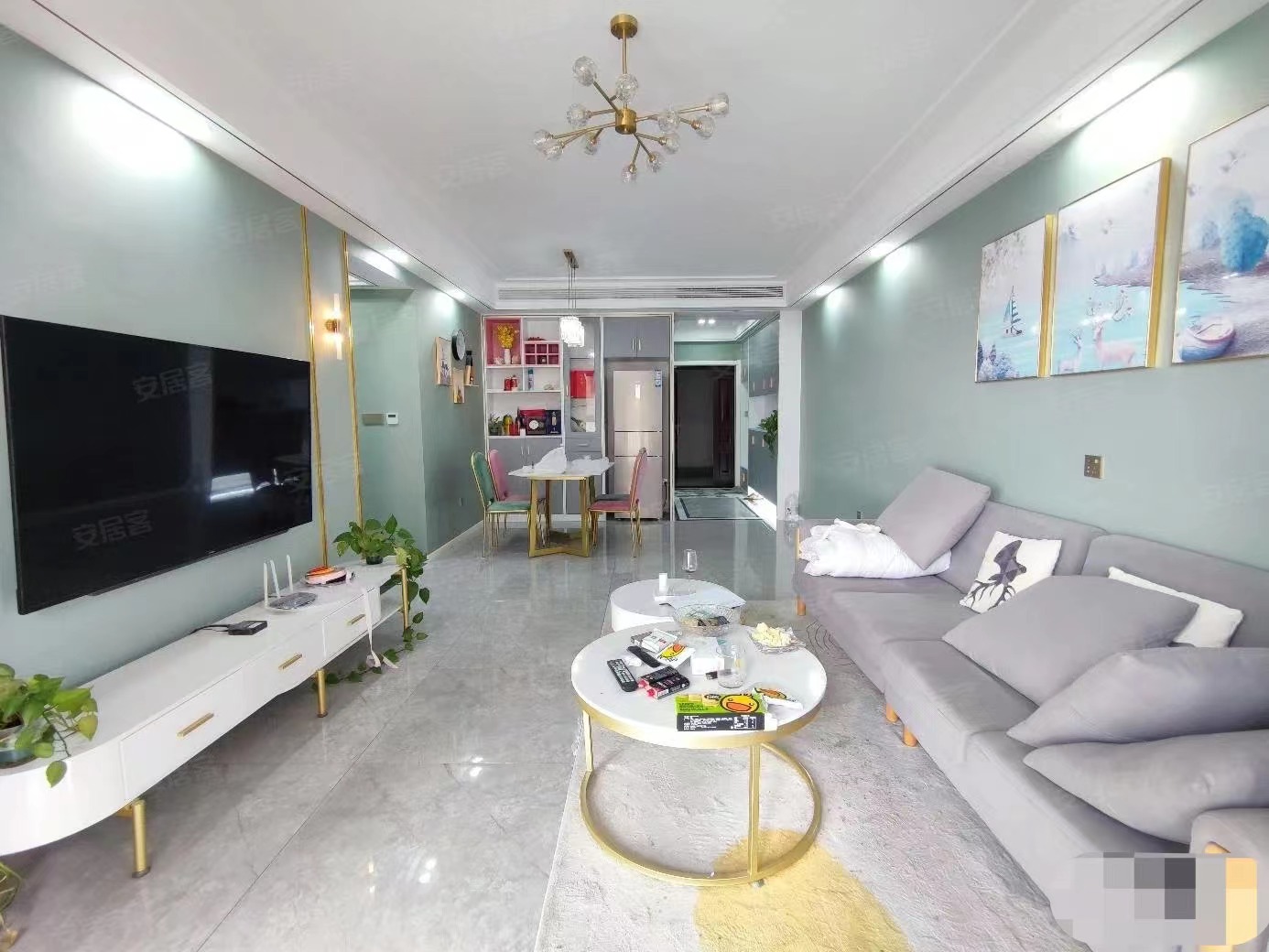 13，业主亏本急售，绿地香格里拉，中间楼层，基本未住，精装三房，证满二