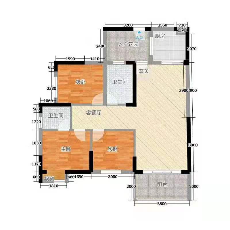 房东急售城市花园二期电梯精装修三室两厅两卫