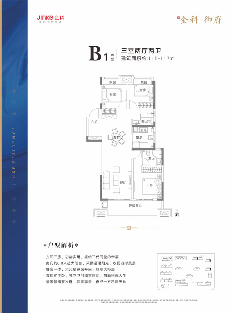 金科·御府B1户型