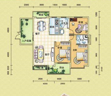 阳光田园国际送入户花园精装修三室两厅两卫满二证在手南北通透双阳台