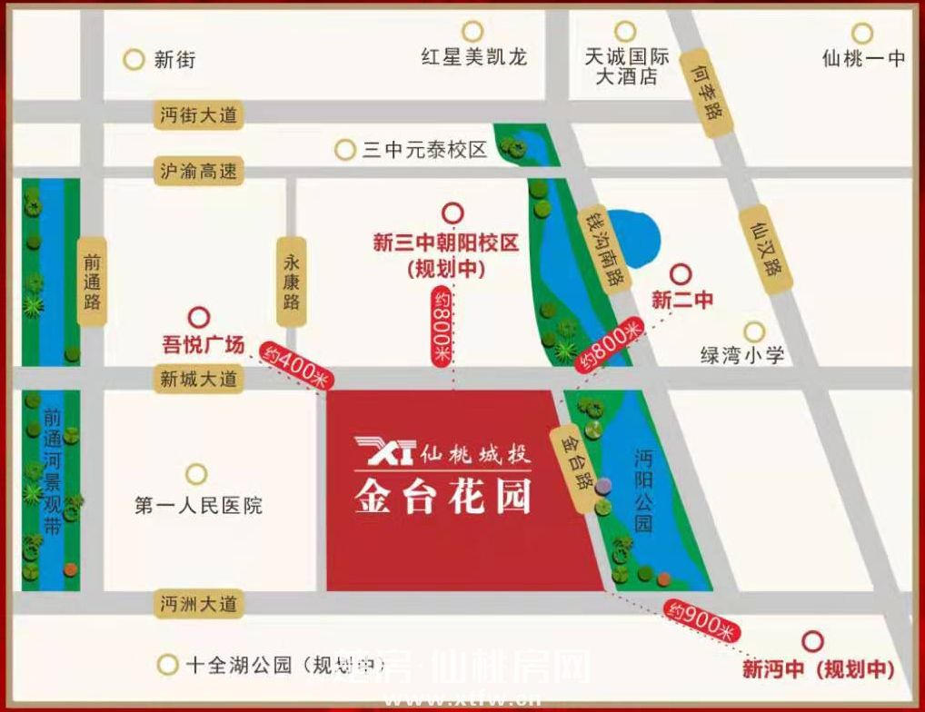 金台花园区位图