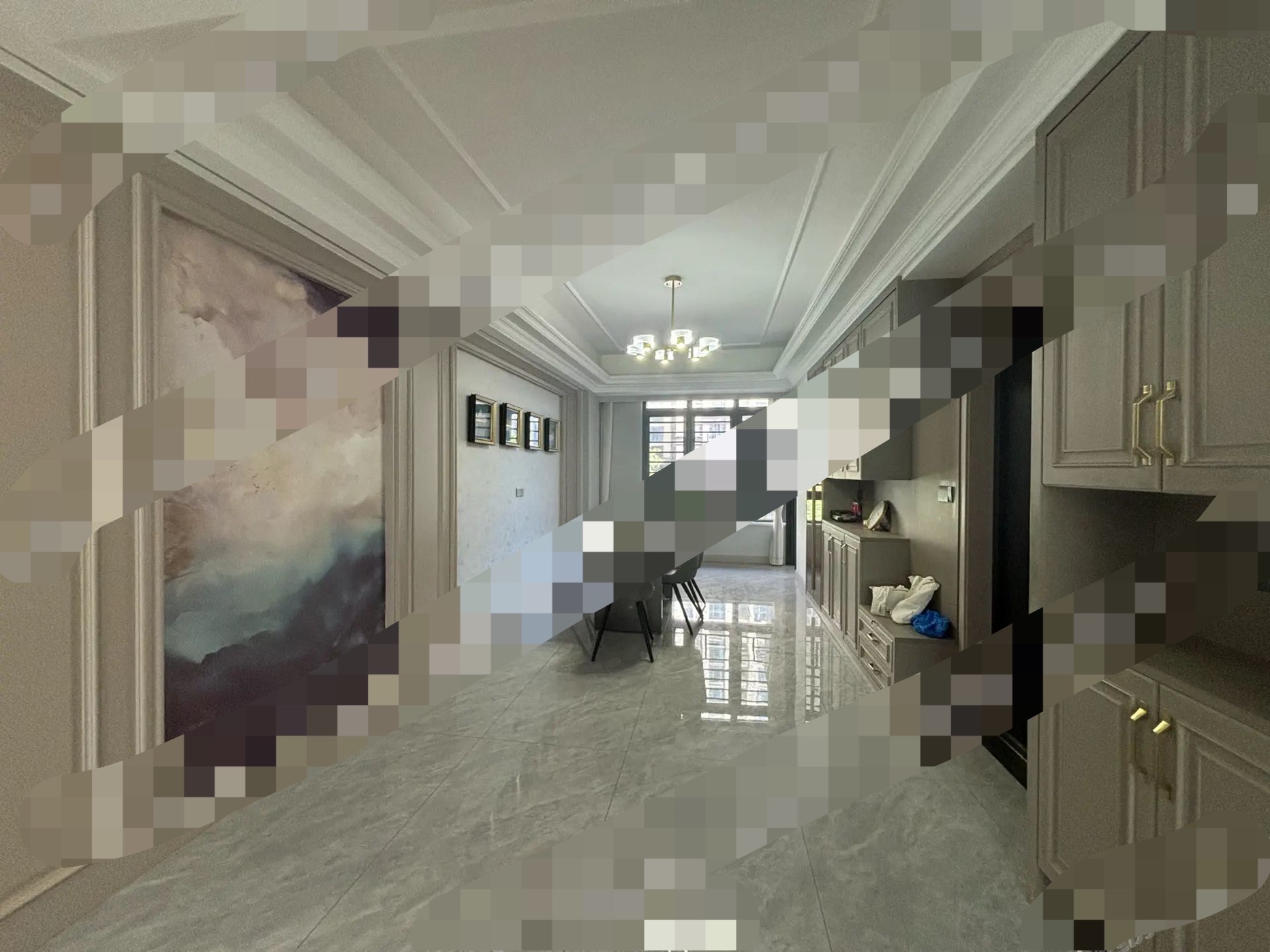 城南，蓝天新城，一梯一户，精装大四房，9.5成新，带车位，诚心出售