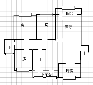 城西仙桃 附近锦绣江山瑞园毛坯三房南北通透公园式的小区环境好