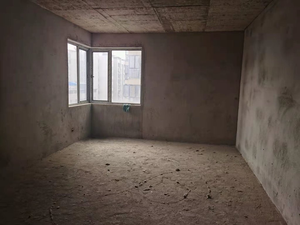 金域城邦毛坯小三房户型方正采光好