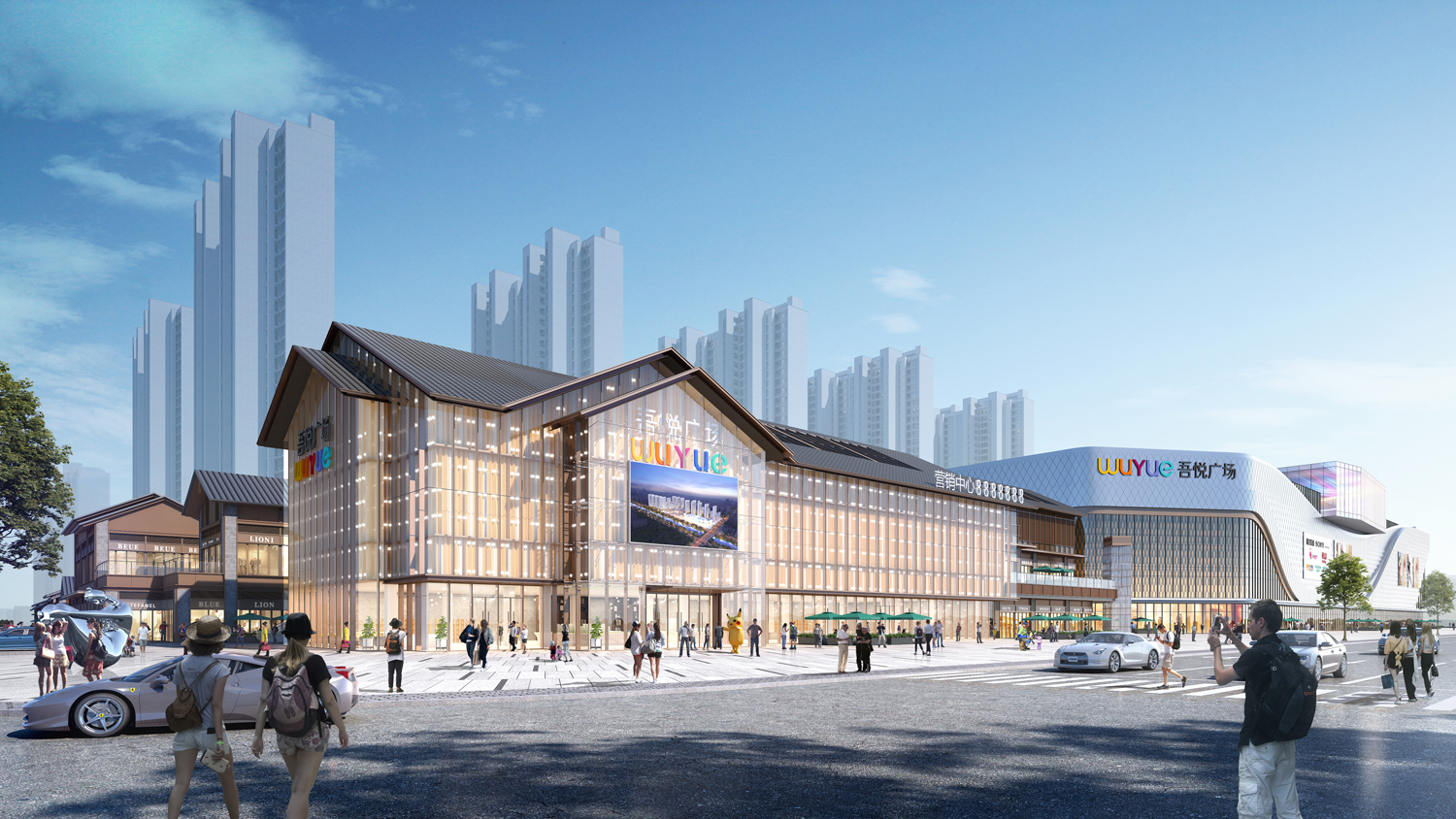 售楼处透视日景