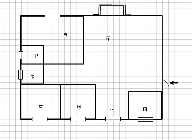 老城区，西桥，华宝小区，大三房，架空一楼，地理位置好，看房方便