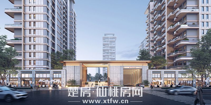 小区主入口透视图