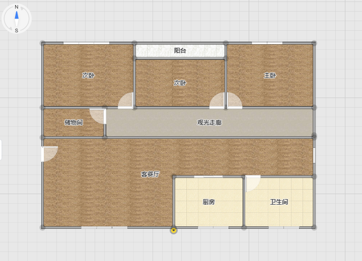 复州花园好楼层三房老证诚意出售
