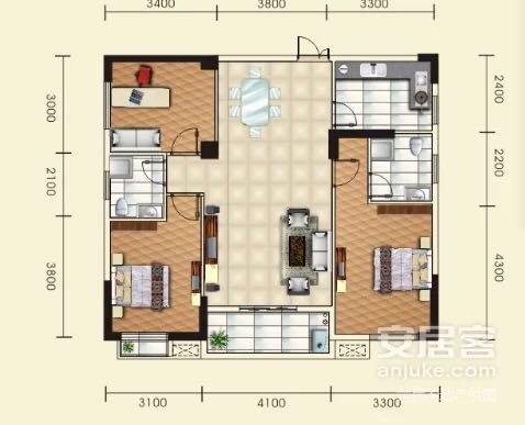 和园公馆精装三房复式楼家里成色新拎包可住周边配套齐全位置好