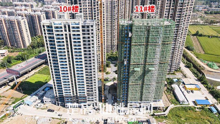 岁月酿秋 幸福家速 鼎立·望江府9月工程进度