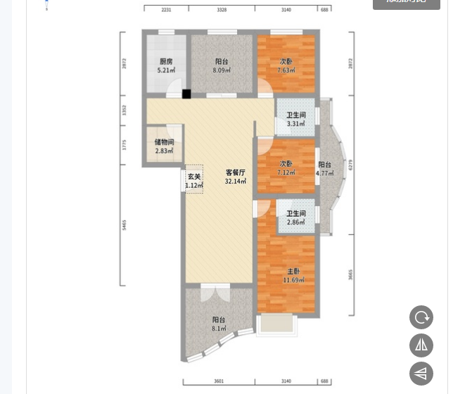 颐和公馆毛坯大三房价格美丽生活便利楼下有菜场公交门口直达
