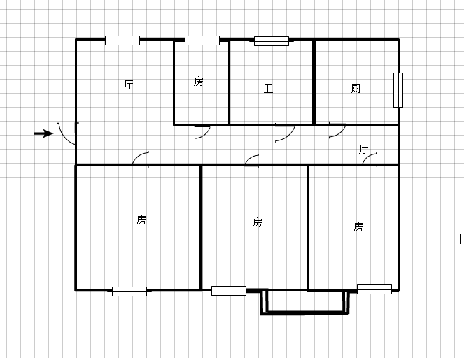 二中旁卫生小区大三房开间朝南楼层采光很好小区环境很好停车方便诚意出售