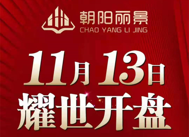 一城所向 诚邀鉴藏！朝阳丽景11月13日开盘！6488元/㎡+！