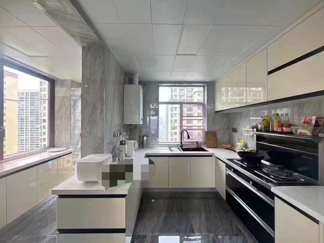 领秀城，大平层，精装四房9.9成新，电梯好楼层，全屋品牌装修，中央空调加地暖。