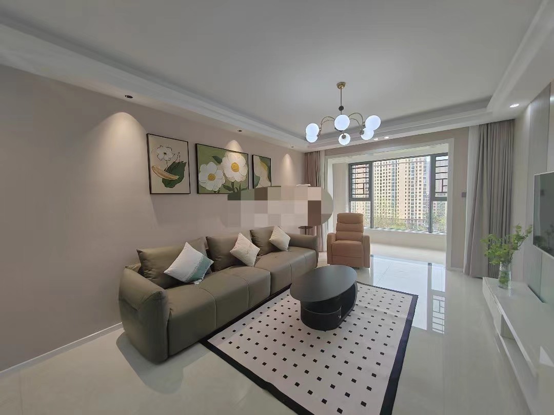 41，捡漏，新城壹号洋房，小高层，全新装修，定制酒柜皇朝家居全留下，