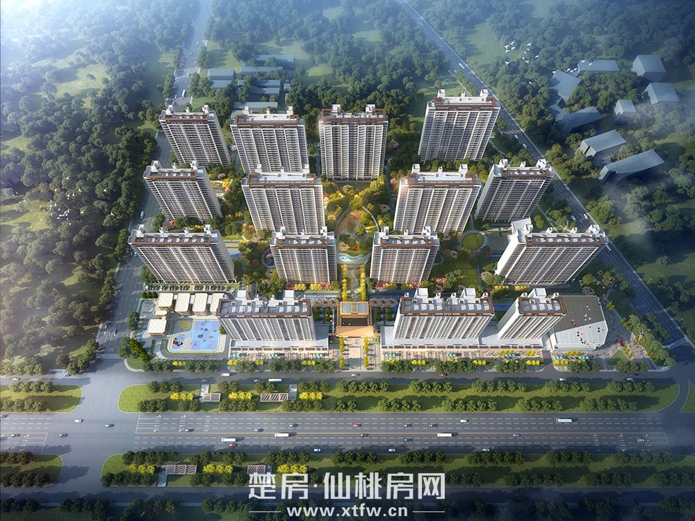 城发投·书馨雅苑总体鸟瞰图