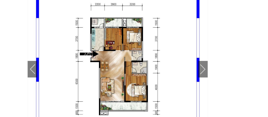 时代广场精装三房好楼层南北通透看房方便