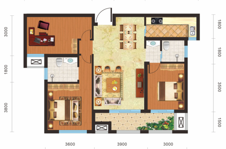 绿地华庭非常稀缺的毛坯三房，小区绿化率不需要过多解释来感受就好，养身小区，环境到了位