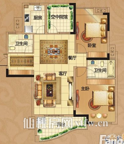 御台公馆毛坯大三房户型格局好价格不高证件满两年