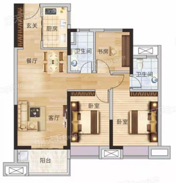 森林国际翡冷翠中间楼层可以贷款15年 不用愁看房方便