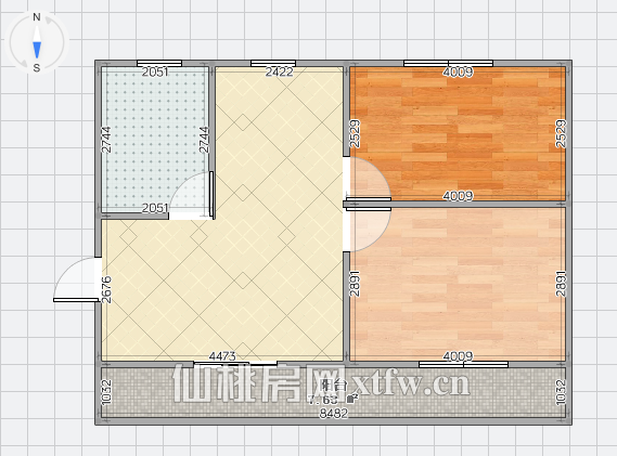 沔中隔壁，汉江学生公寓，精品两房，楼下有架空层，相当于二楼，满二