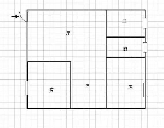 恒雅名苑沔中旁富迪三友对面简装两房出租自主都可周边配套齐全诚意出售