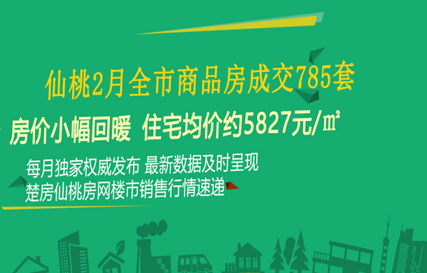 房价小幅回暖！仙桃2月全市商品房成交785套 ！