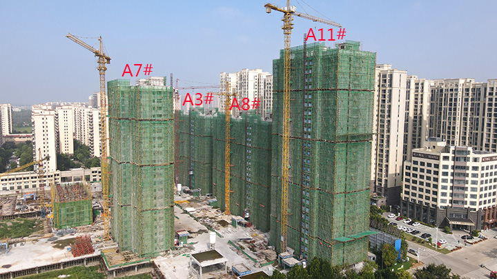 时光更迭 家境焕新丨荣怀·及第世家A区8月工程进度播报