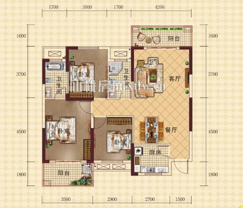 新街精装三房沔阳 新三中 房入住时间短看房方便