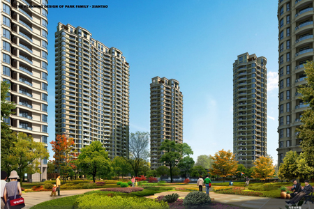 公园世家一期三室两厅134平出售