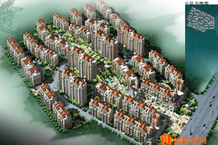 香岸华府一期鸟瞰图