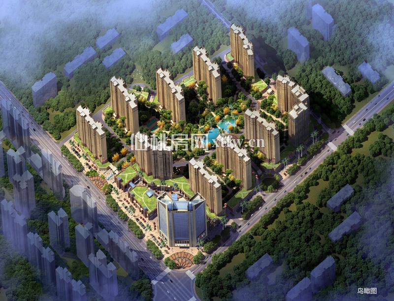 和合·国际城四期鸟瞰图