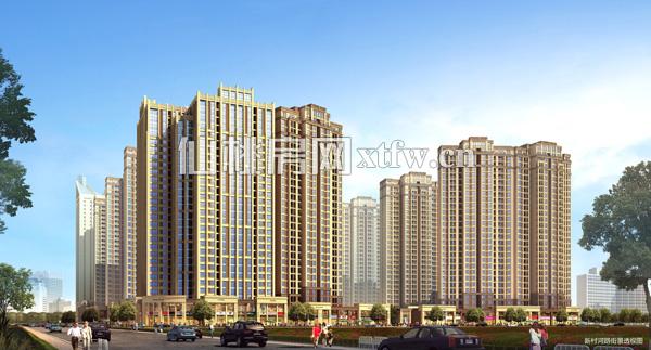 新村河路街景透视图