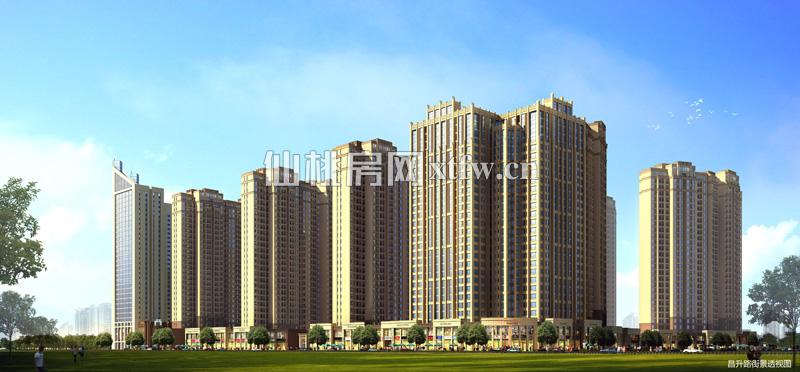 昌升路街景透视图