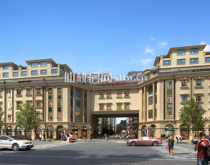 小区入户效果图