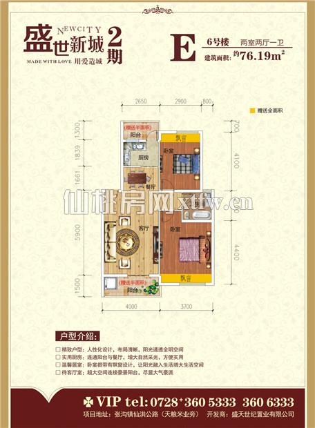 盛世新城2期E户型