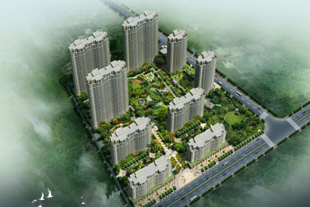 公园世家鸟瞰图