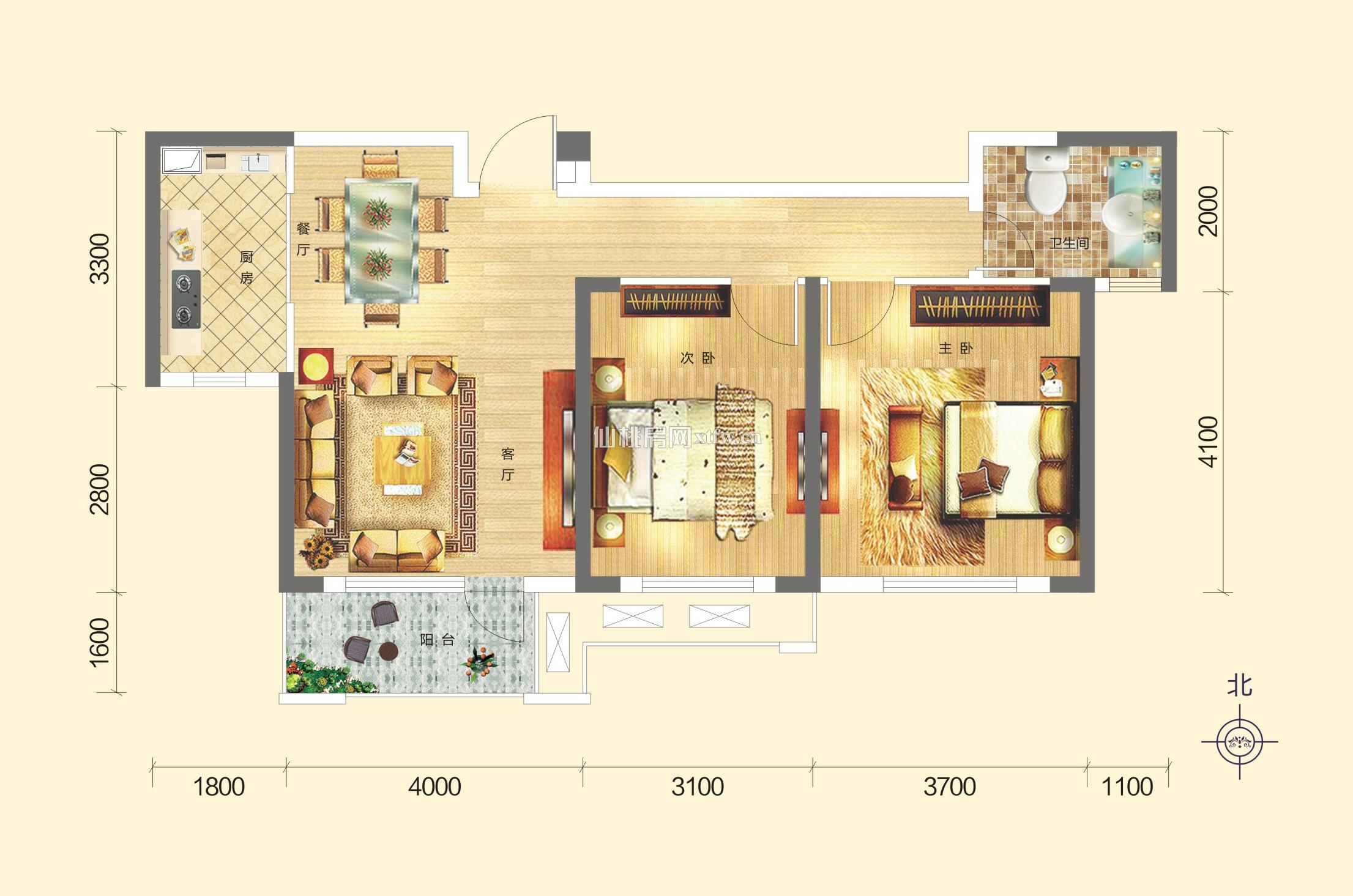 满庭春MOMΛ商铺19-J户型