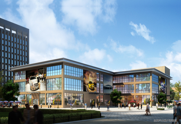 品牌展厅透视图