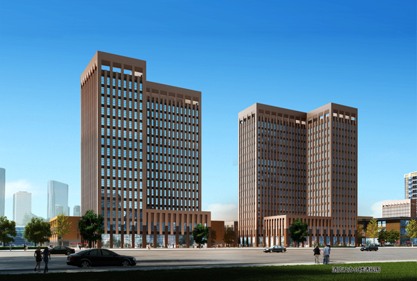 酒店及办公楼透视图